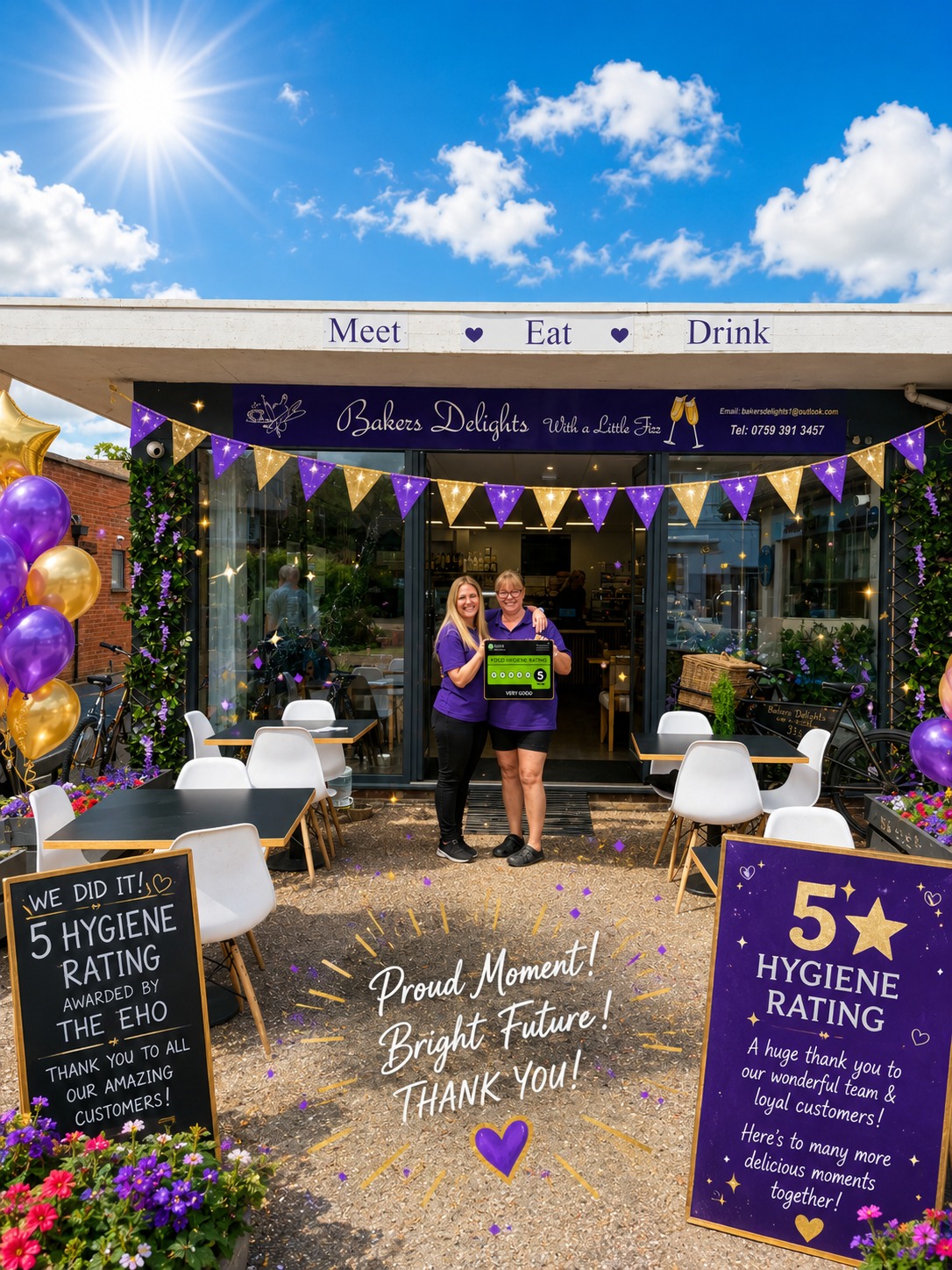 5 hygiene rating celebration